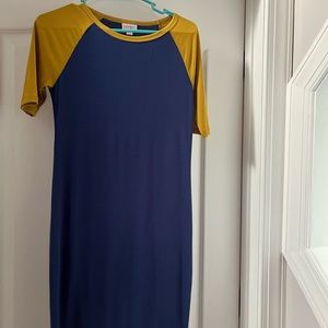 Yellow and Blue Dress